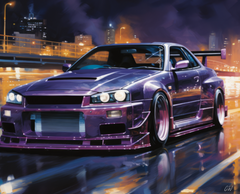 Midnight Skyline Dream – R34 Midnight Purple