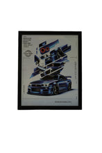 Load image into Gallery viewer, Skyline R34 GTR V-Spec ‘Godzilla’ Artwork – 16x20
