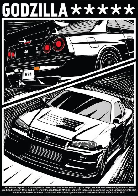 Godzilla R34 – Comic Tribut