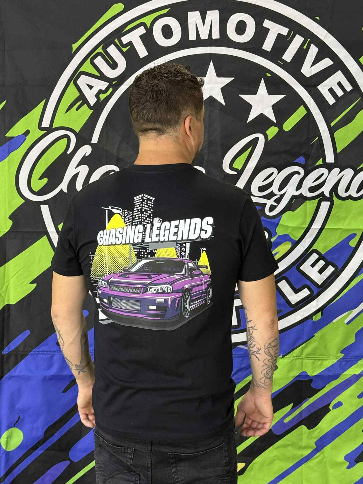 Chasing Legends Short Sleeve T-Shirt Skyline GT-R R34